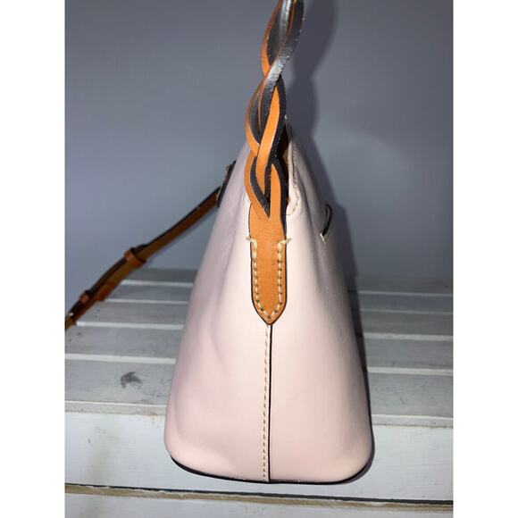 DOONEY & BOURKE LIGHT PINK SMOOTH LEATHER CROSSBODY BAG - Picture 5 of 16